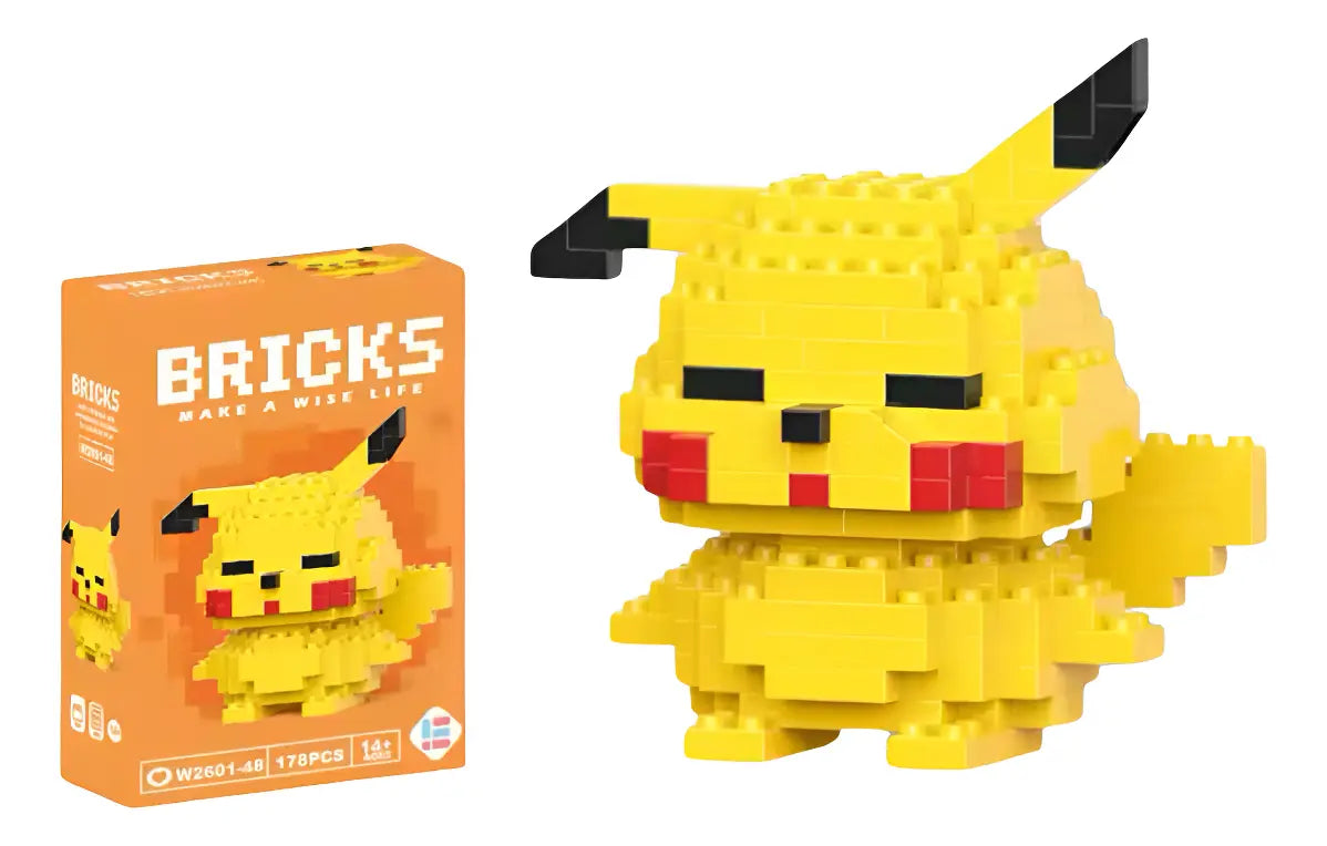 Blocos de Montar Pokémon Keeppley – Pikachu, Charizard, Eevee e mais
