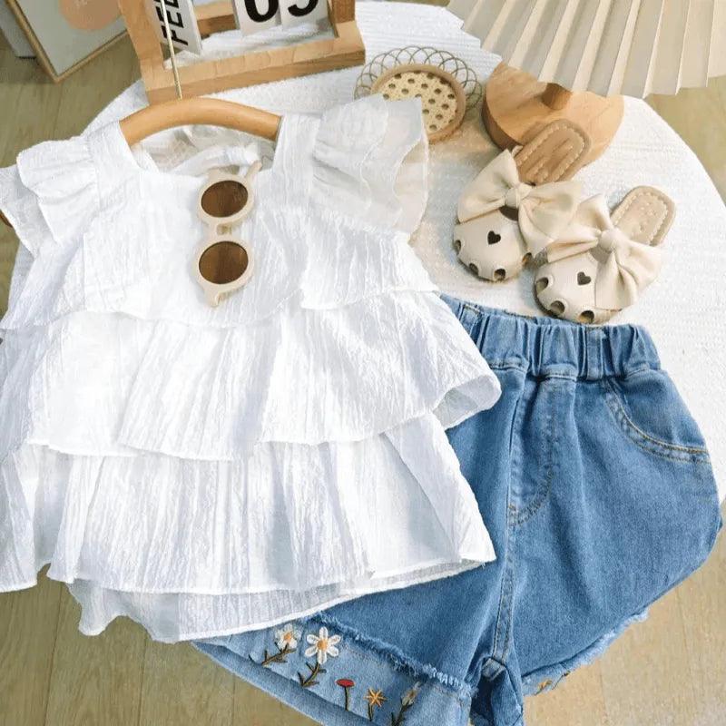 Conjuntinho Infantil Feminino - Moda Estilosa e Confortável - Loja Conjunto Infantil