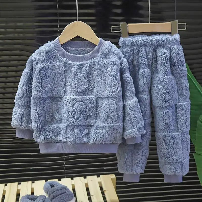 Conjunto Pijama Outono Inverno Espessado - Loja Conjunto Infantil