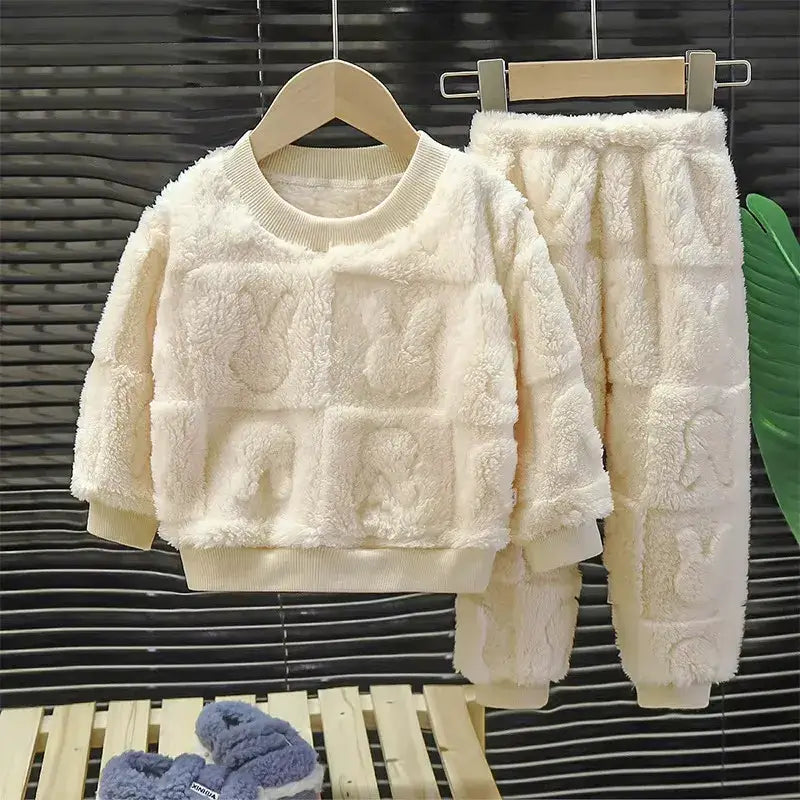 Conjunto Pijama Outono Inverno Espessado - Loja Conjunto Infantil