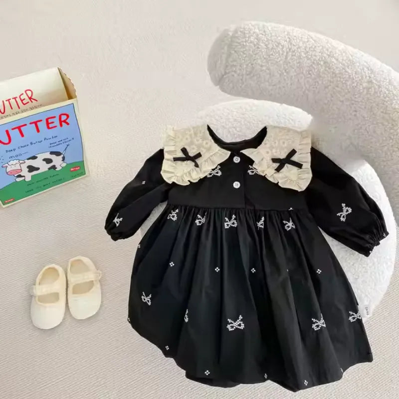 Macacao_para_Bebe_e_VestidoInfantil_Preto_Loja_Conjunto_Infantil