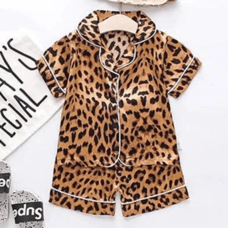 Pijamas Infantil de Cetim Meninos e Meninas - Loja Conjunto Infantil