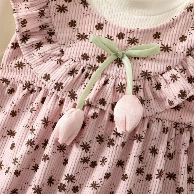 Vestido_Infantil_casual_de_aniversario_Conjunto_infantil