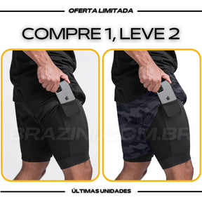 Shorts Dry-Fit™ de Compressão CJ - COMPRE 1 LEVE 2