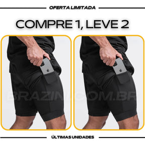 Shorts Dry-Fit™ de Compressão CJ - COMPRE 1 LEVE 2