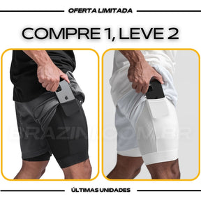 Shorts Dry-Fit™ de Compressão CJ - COMPRE 1 LEVE 2