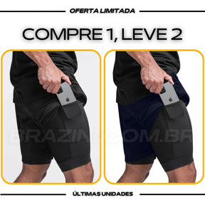 Shorts Dry-Fit™ de Compressão CJ - COMPRE 1 LEVE 2