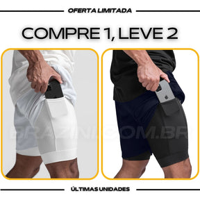 Shorts Dry-Fit™ de Compressão CJ - COMPRE 1 LEVE 2