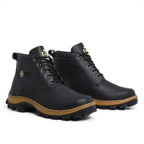 Bota Coturno Masculina com Design Robusto Estilo Sofisticado