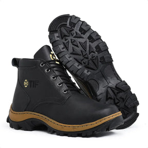 Bota Coturno Masculina com Design Robusto Estilo Sofisticado