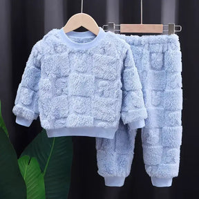 Conjunto Pijama Outono Inverno Espessado - Loja Conjunto Infantil