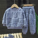Conjunto Pijama Outono Inverno Espessado - Loja Conjunto Infantil