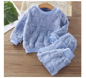 Conjunto Pijama Outono Inverno Espessado - Loja Conjunto Infantil