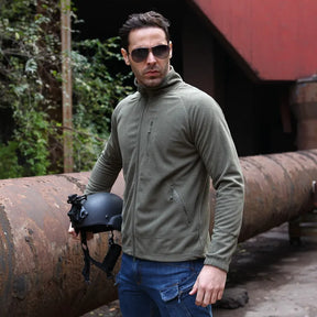 Jaqueta Masculina Militar Leve com Forro Fleece - (Promoção de Inverno 2026)