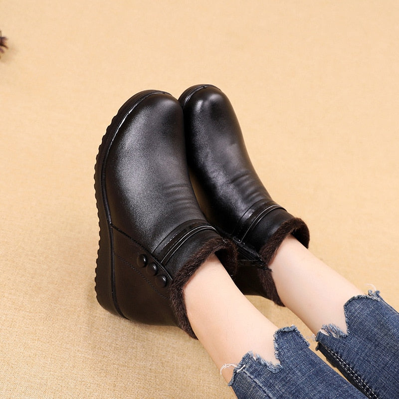 Bota Couro de Inverno Peluciado Masculino - (Promoção de Inverno 2026)