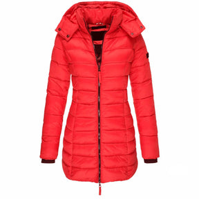 Casaco Feminino de Inverno com Capuz e Zíper - Acolhedor, Elegante e Leve