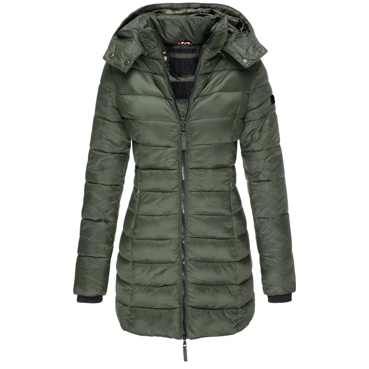 Casaco Feminino de Inverno com Capuz e Zíper - Acolhedor, Elegante e Leve