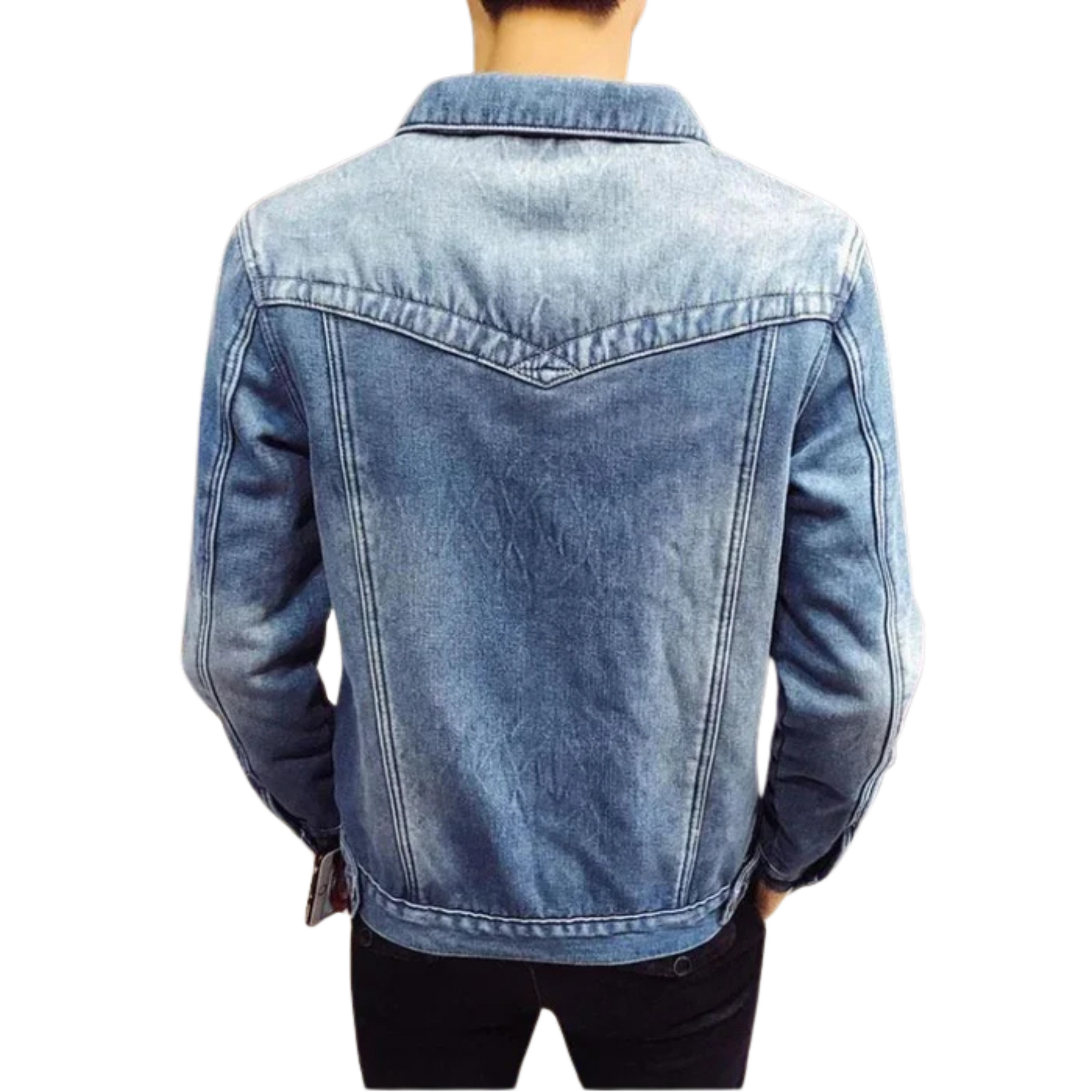 Jaqueta Jeans Masculina Peludo Style