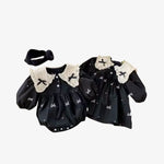 Macacao_para_Bebe_e_VestidoInfantil_Preto_Loja_Conjunto_Infantil