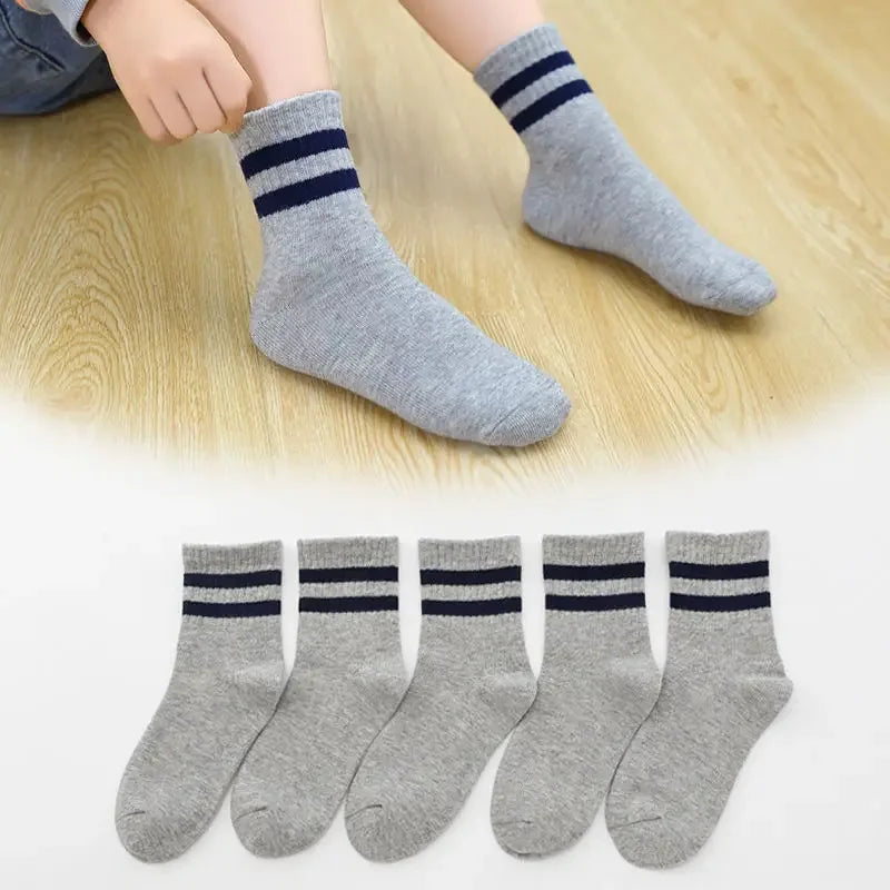 Meias Infantil Escolares Meninas Meninos 5 Pares - Loja Conjunto Infantil