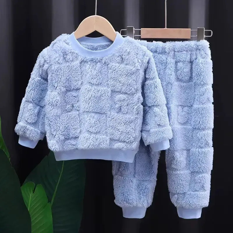 Pijamas de Flanela Outono Inverno  Meninos e Meninas - Loja Conjunto Infantil