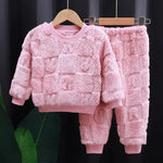 Pijamas de Flanela Outono Inverno  Meninos e Meninas - Loja Conjunto Infantil