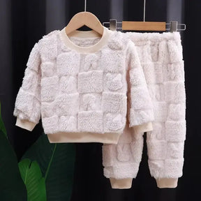 Pijamas de Flanela Outono Inverno  Meninos e Meninas - Loja Conjunto Infantil