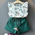 Roupas Infantil Meninas Camiseta + Short - Loja Conjunto Infantil