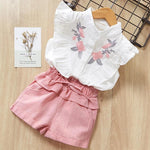 Roupas Infantil Meninas Camiseta + Short - Loja Conjunto Infantil