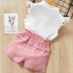 Roupas Infantil Meninas Camiseta + Short - Loja Conjunto Infantil