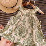 Roupinha Infantil Menina Pequeno Floral Halterneck - Loja Conjunto Infantil