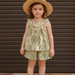 Roupinha Infantil Menina Pequeno Floral Halterneck - Loja Conjunto Infantil
