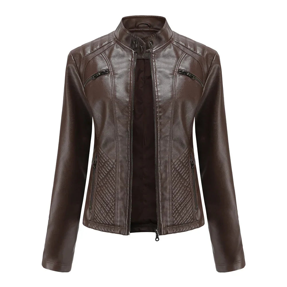 Jaqueta Feminina Casual com Zíper Estilo Streetwear - (Promoção de Inverno )