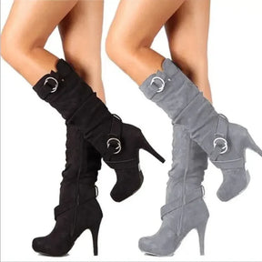 Bota Feminina Cano Alto Salto Fino (Promoção de Inverno )