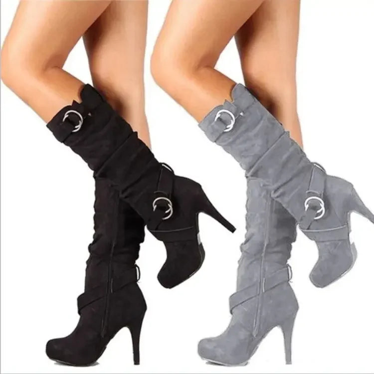 Bota Feminina Cano Alto Salto Fino (Promoção de Inverno )