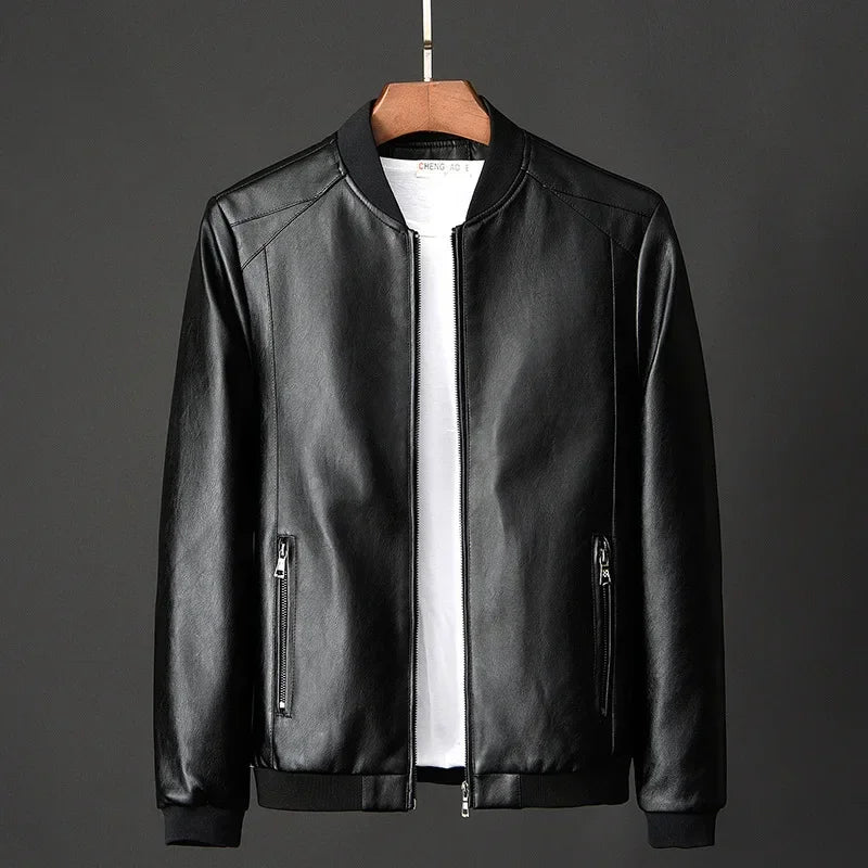Jaqueta Masculina Estilo Motociclista Coreano - (Promoção de Inverno 2026)