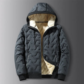 Casaco Masculino de Inverno com Capuz Forro Polar Gola Alta - (Promoção de Inverno 2025)