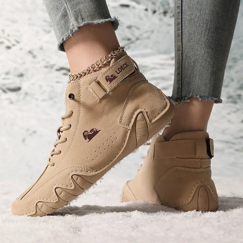 Bota Feminina Retrô Design Trendy Antiderrapante -