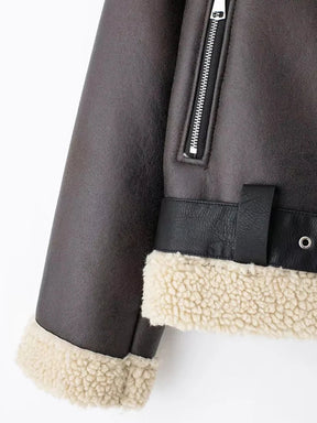 Jaqueta Feminina Para Inverno Estilo Elegante com Detalhe em Cinto