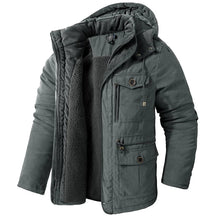 Jaqueta Masculina Tática com Capuz Forro Fleece e Bolsos - (Promoção de Inverno 2026)