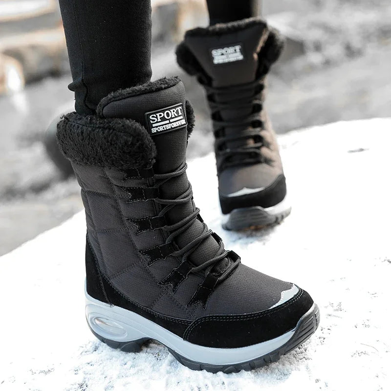 Bota Feminina Cano Alto Impermeável - (Promoção Conjunto Inverno )