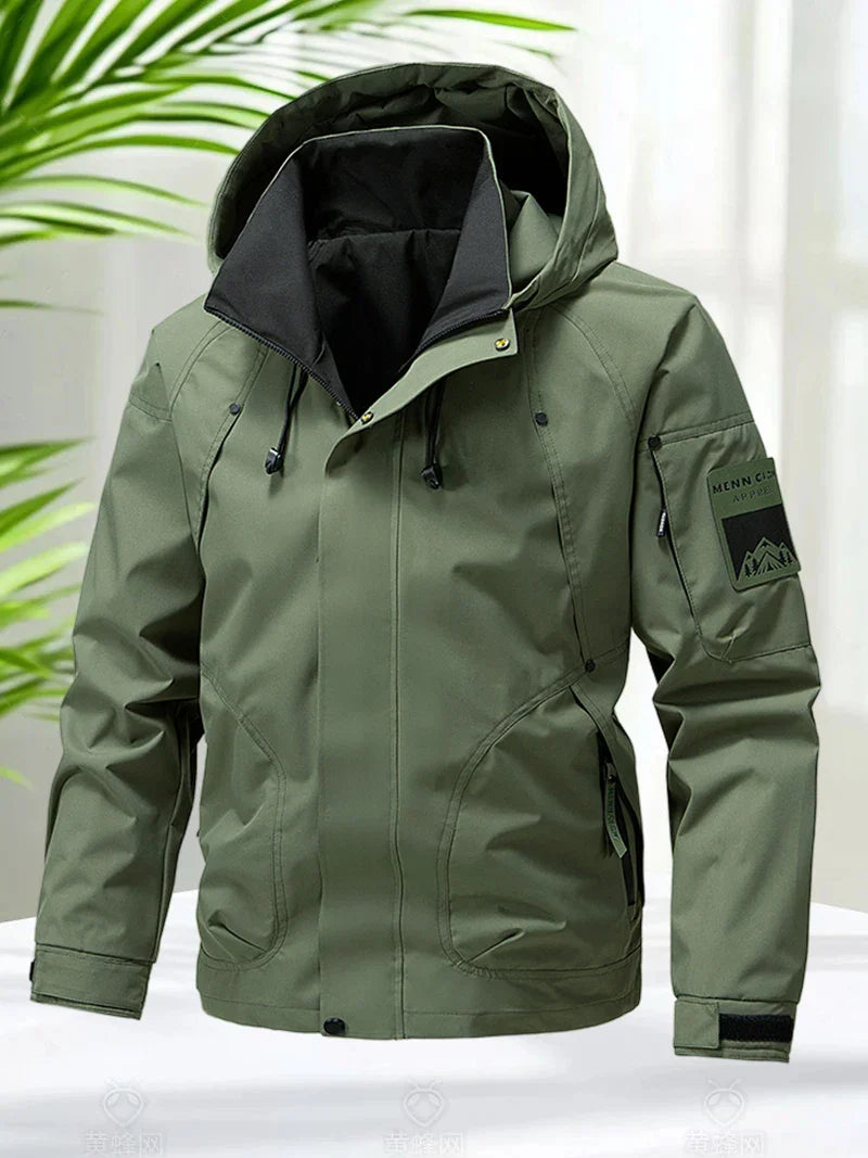 Jaqueta Masculina Impermeável Softshell com Capuz - (Promoção de Inverno 2026)