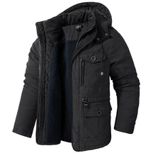 Jaqueta Masculina Tática com Capuz Forro Fleece e Bolsos - (Promoção de Inverno 2026)