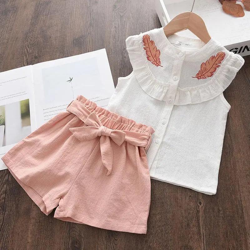 Conjunto Short e Blusa Feminino Casual - Loja Conjunto Infantil