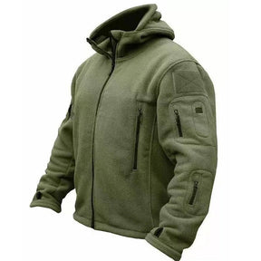 Jaqueta Masculina Tática com Capuz e Forro Fleece - (Promoção de Inverno 2026)