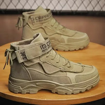 Bota de Couro Inverno Masculina Military Resistente