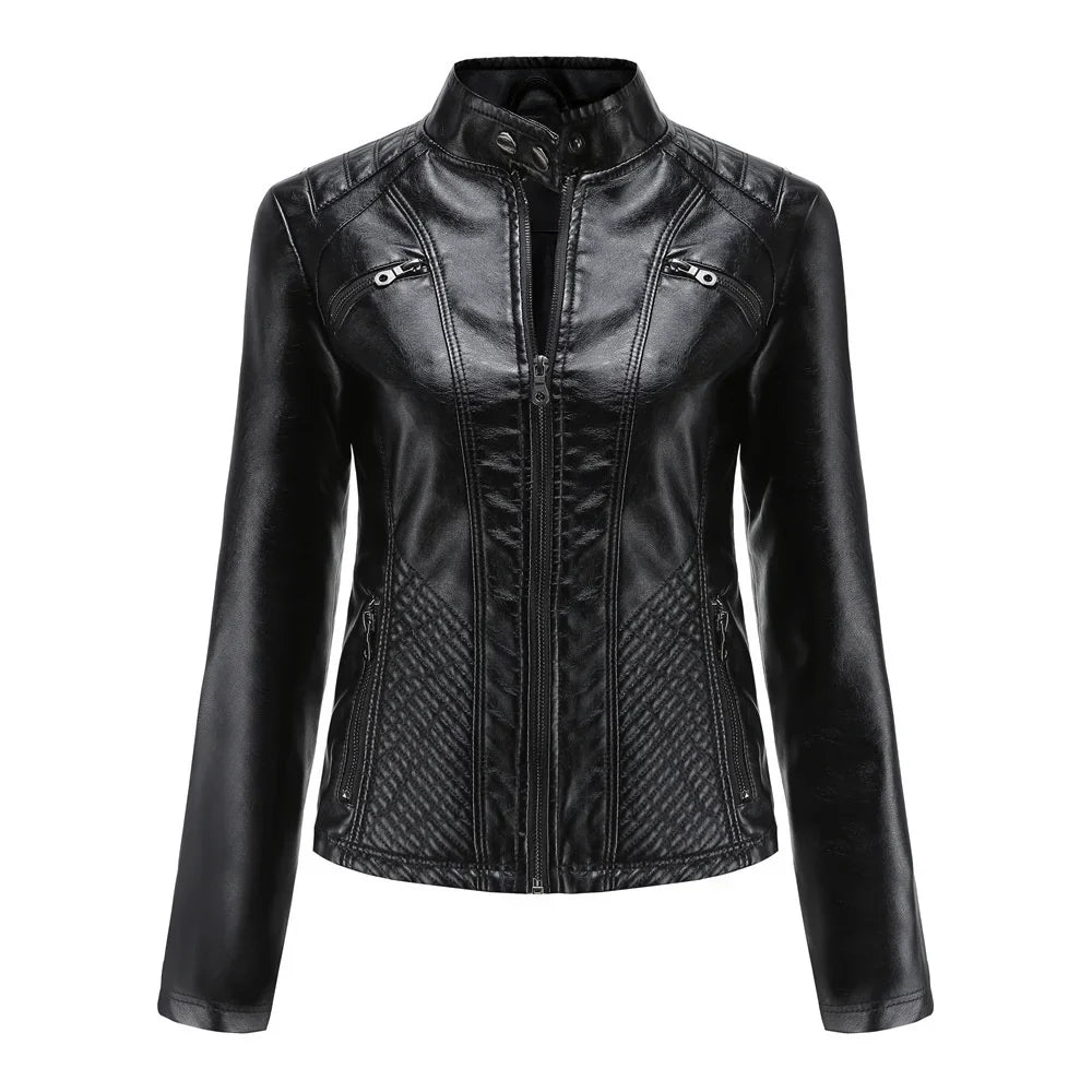 Jaqueta Feminina Casual com Zíper Estilo Streetwear - (Promoção de Inverno )