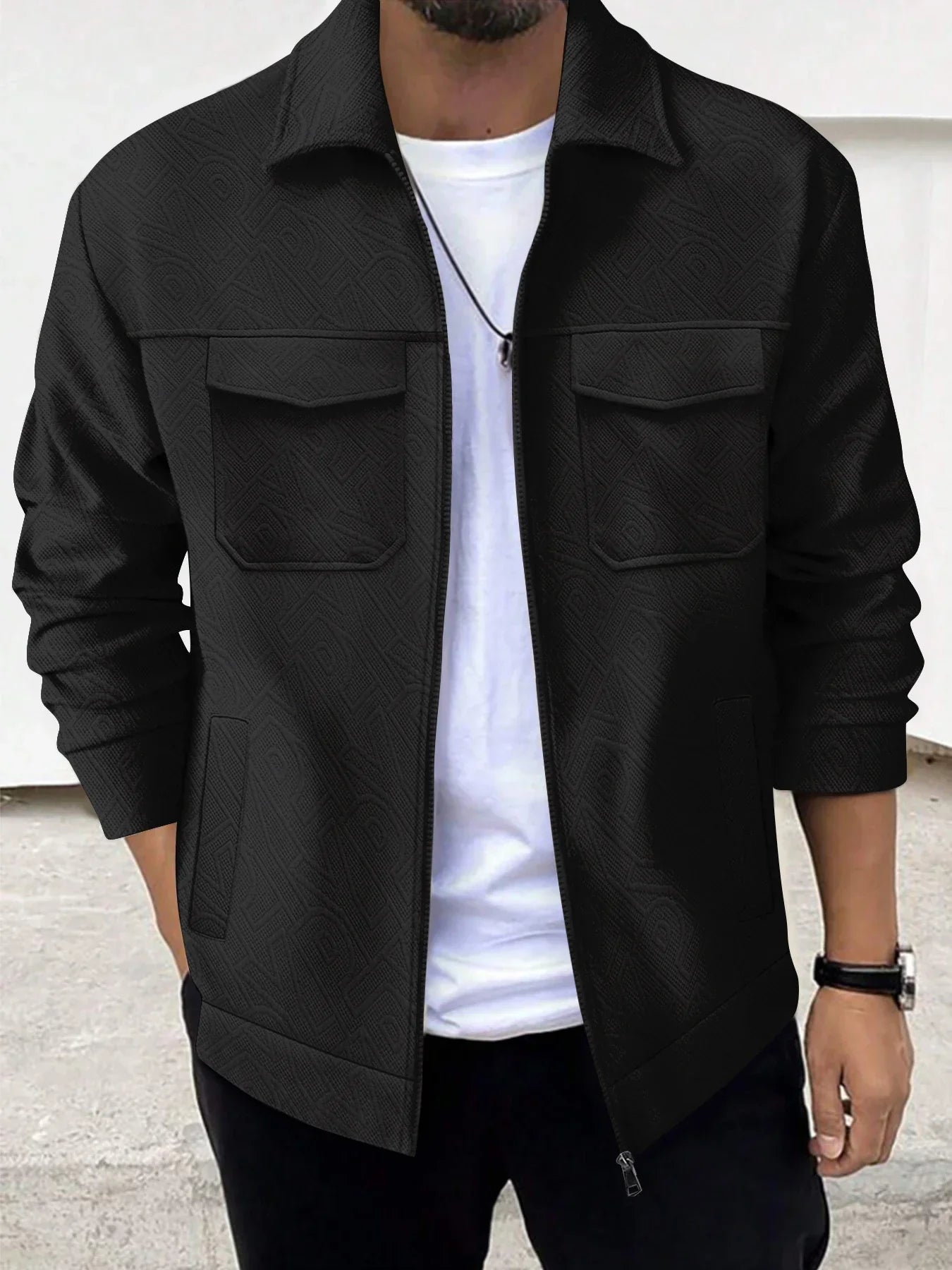 Casaco Masculino Para Inverno Gola Lapel - (Promoção de Inverno 2025)