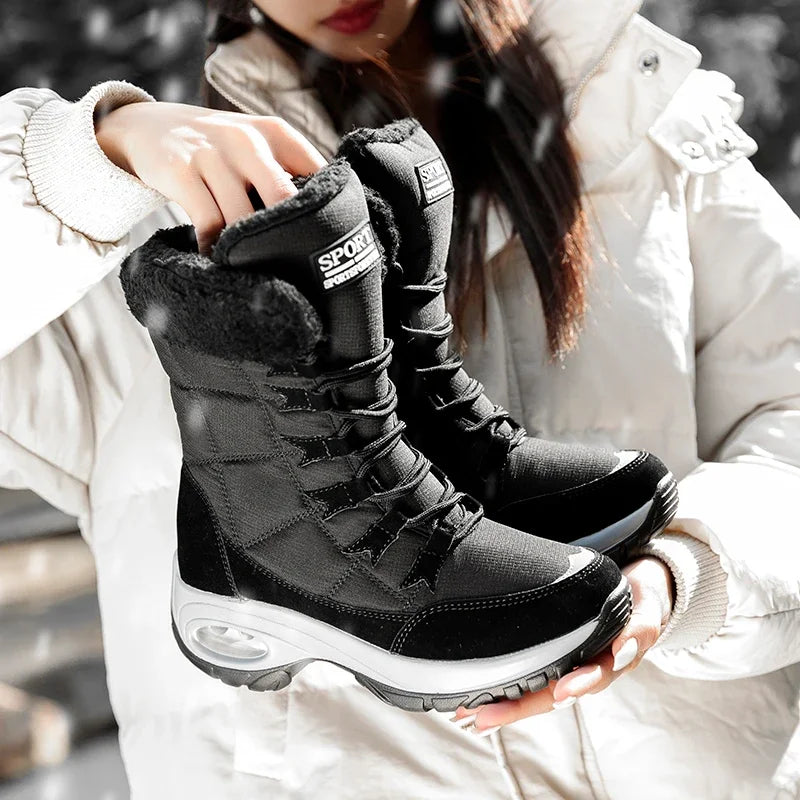 Bota Feminina Cano Alto Impermeável - (Promoção Conjunto Inverno )