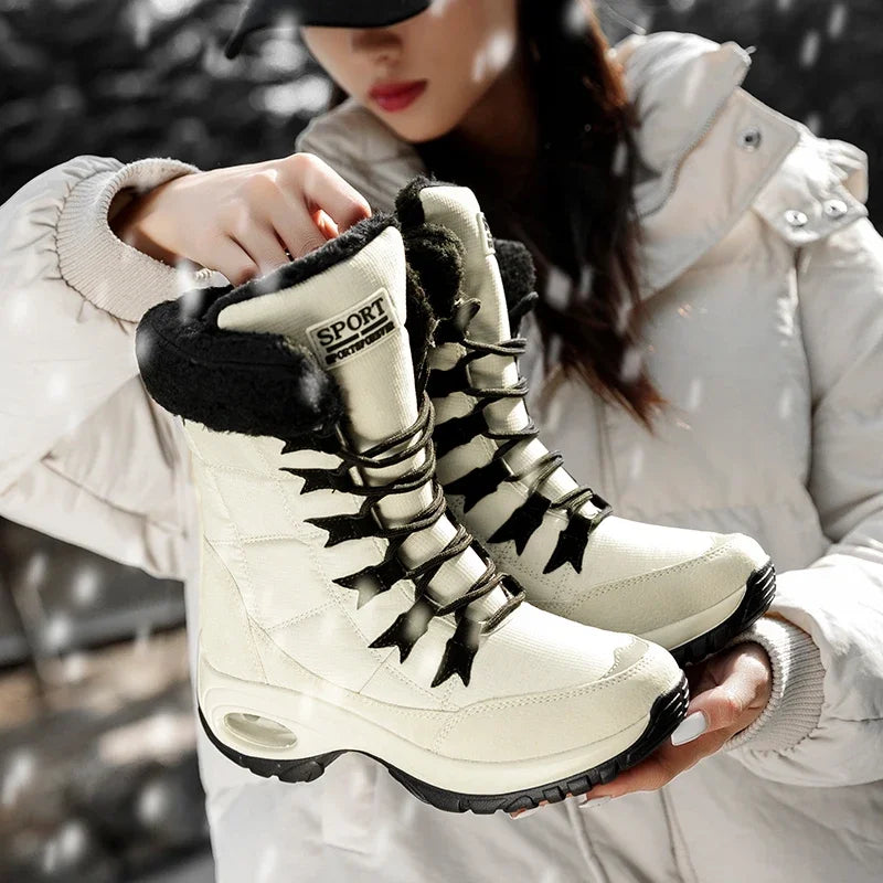 Bota Feminina Cano Alto Impermeável - (Promoção Conjunto Inverno )